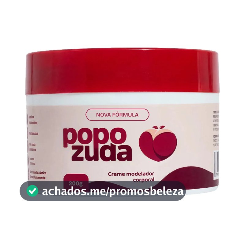 Popozuda Creme Rosa Corporal Anticelulite E Estrias 200g