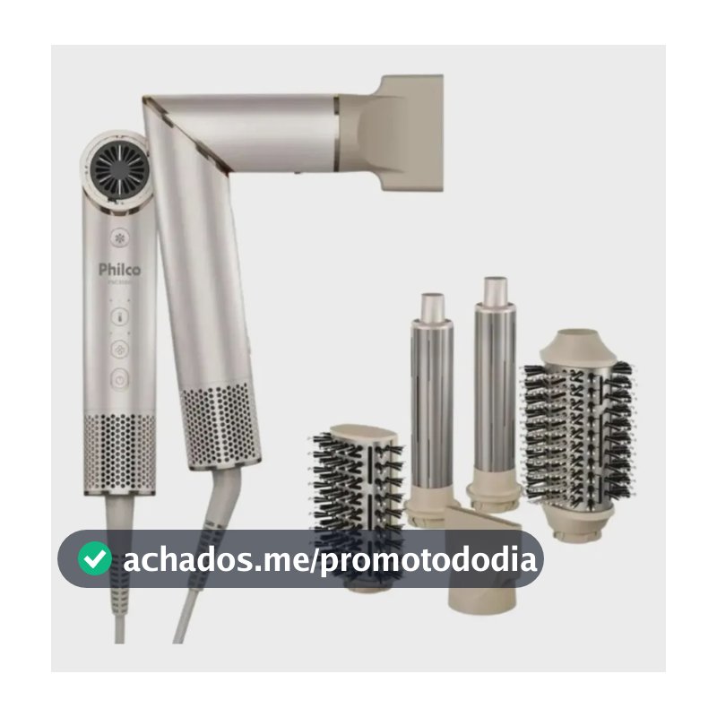 Secador De Cabelos Philco psc3500 4 Em 1 dobrável motor bldc Prateado