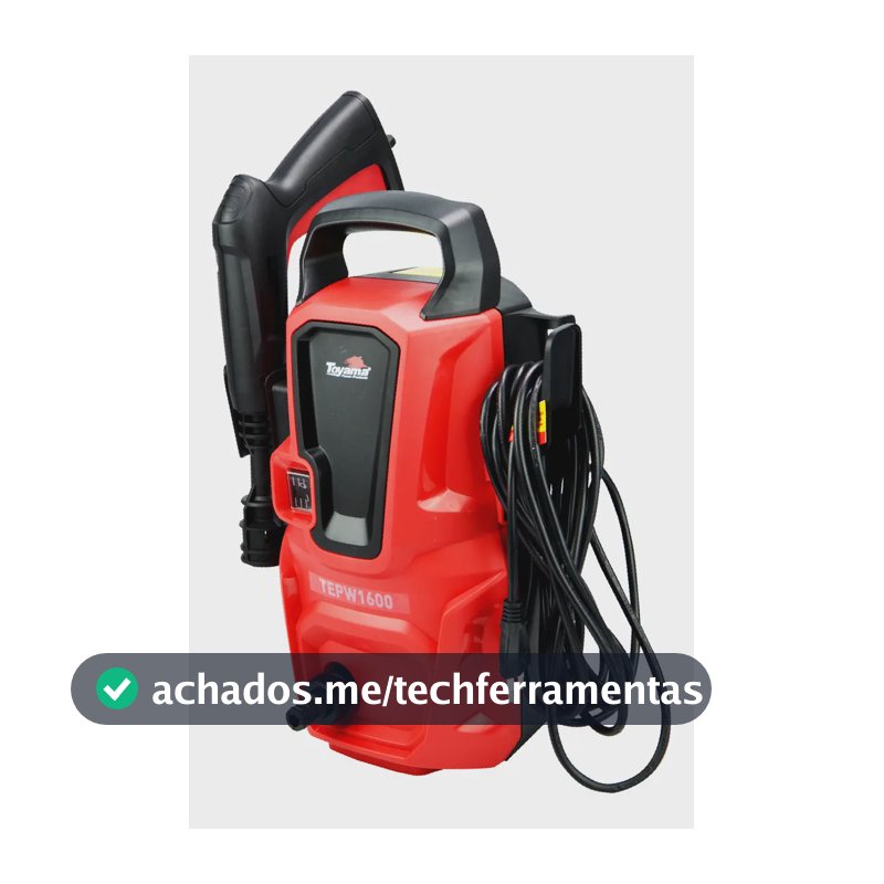Lavadora Alta Pressão Compacta Mangueira 3m Toyama Tepw1600 Frequência 60Hz Cor Vermelho