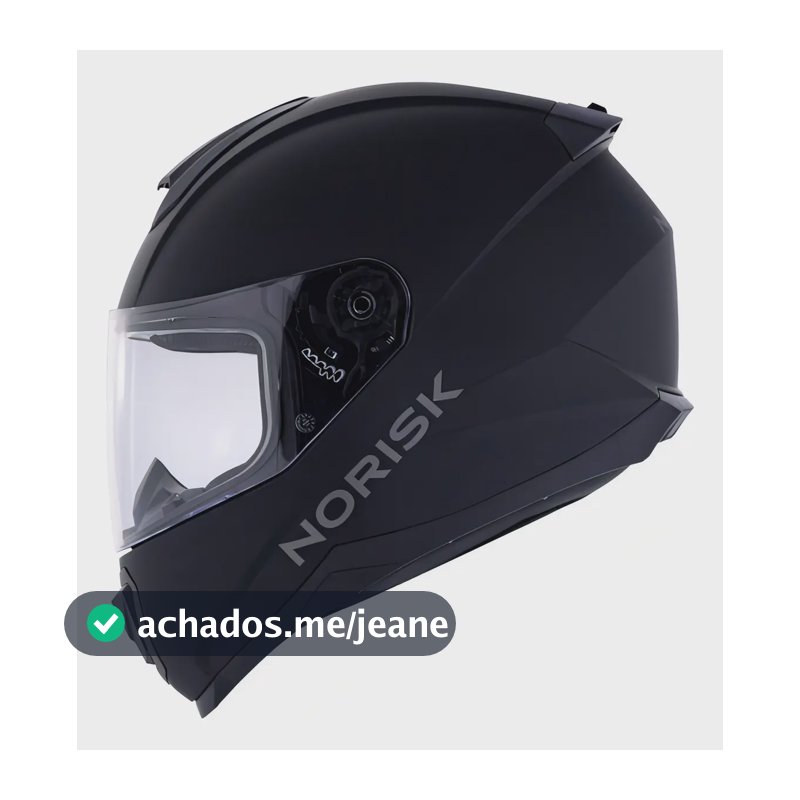Capacete Integral Norisk Razor Preto Fosco para Moto