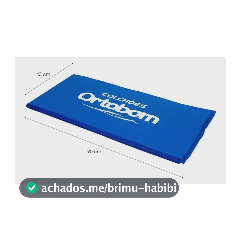 Colchonete Academia (43x90x04) - Ortobom Azul