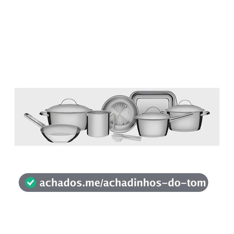Jogo De Panelas Tramontina Inox Allegra 7 Peças + Pegador
