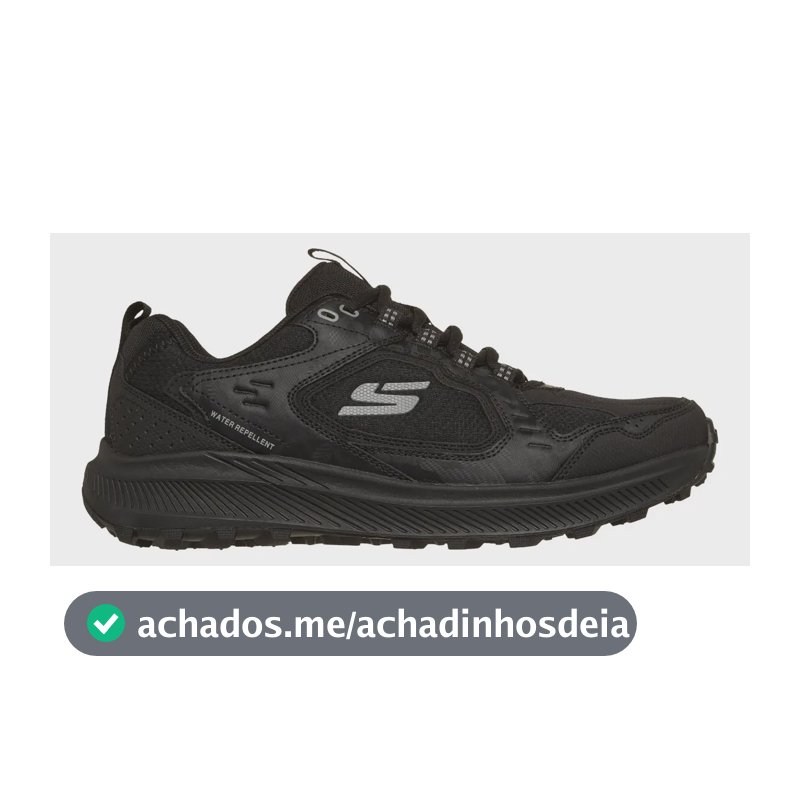 Tênis  De Trilha Masculino Ridgestar Skechers Preto Liso 38 Br