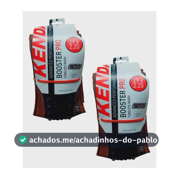 Par Pneu 29 X 2.20 Kenda Booster Pro Faixa Marrom Aro 29