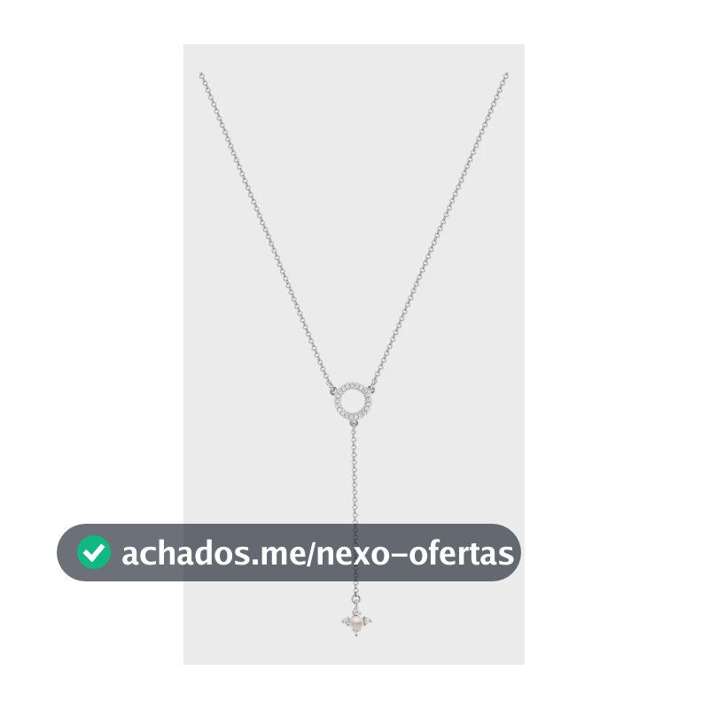 Colar Life You And Me Em Prata 925 Com Pérola E Pedras Incol