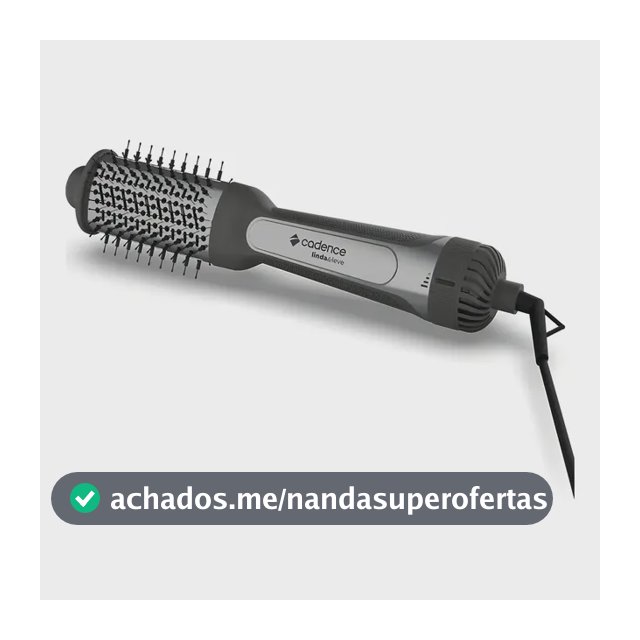 Escova Secadora Cadence Linda & Leve 4 em 1 Preto ESC720