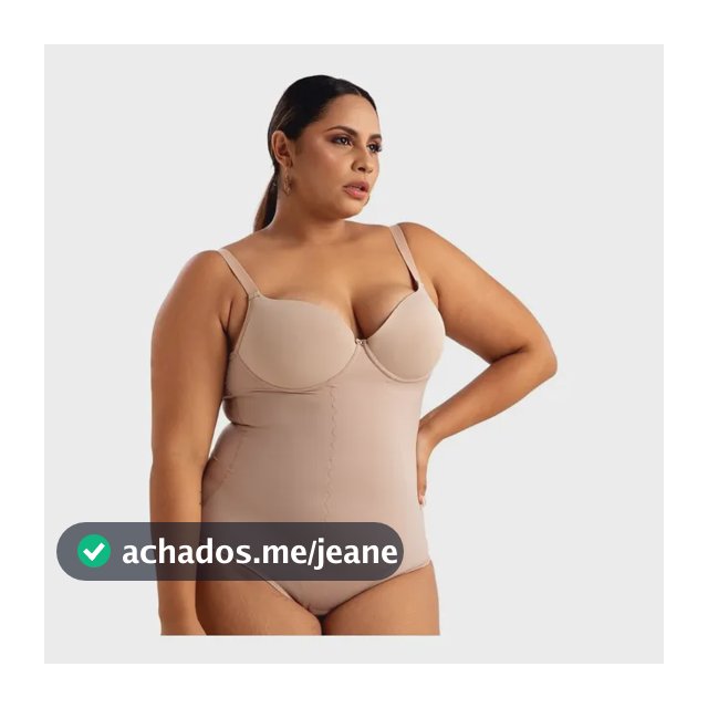 Cinta Body Modelador Plus Size Com Bojo Vi Lingerie 351601