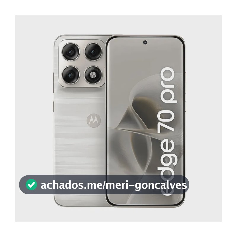 Smartphone Motorola Edge 70 Pro 5g - 256gb 12gb Ram+12gb Ram Boost, 4 Câmeras De 50mp, Tela 1.5k Extreme Amoled 144hz, Bateria 6500 Mah, Ip68/ip69 - Branco