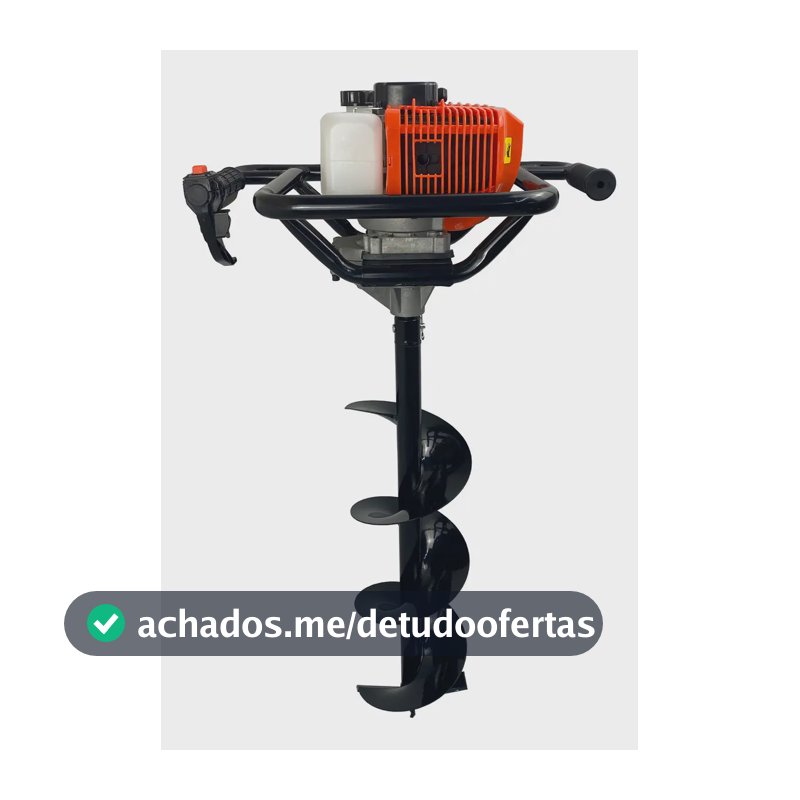 Perfurador De Solo A Gasolina Carbon Fak 52cc Broca 80x20