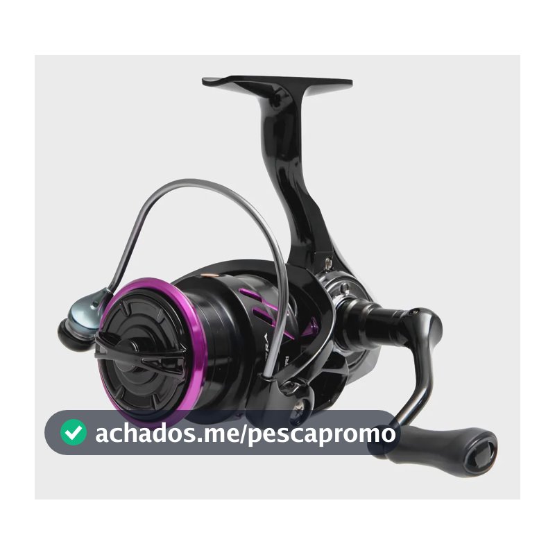 Molinete De Pesca Venera 6000 6 Rolamentos Preto Roxo - Maruri