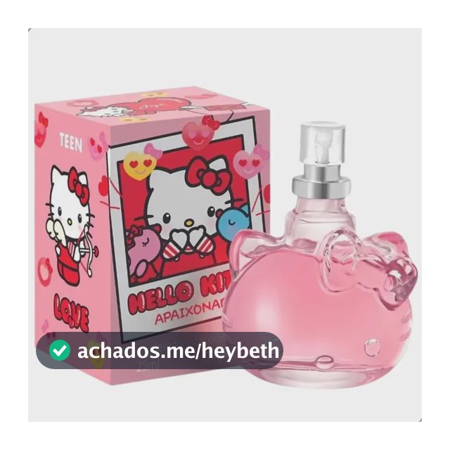 Perfume Desodorante Colônia Feminina Hello Kitty Apaixonada 25ml Jequiti