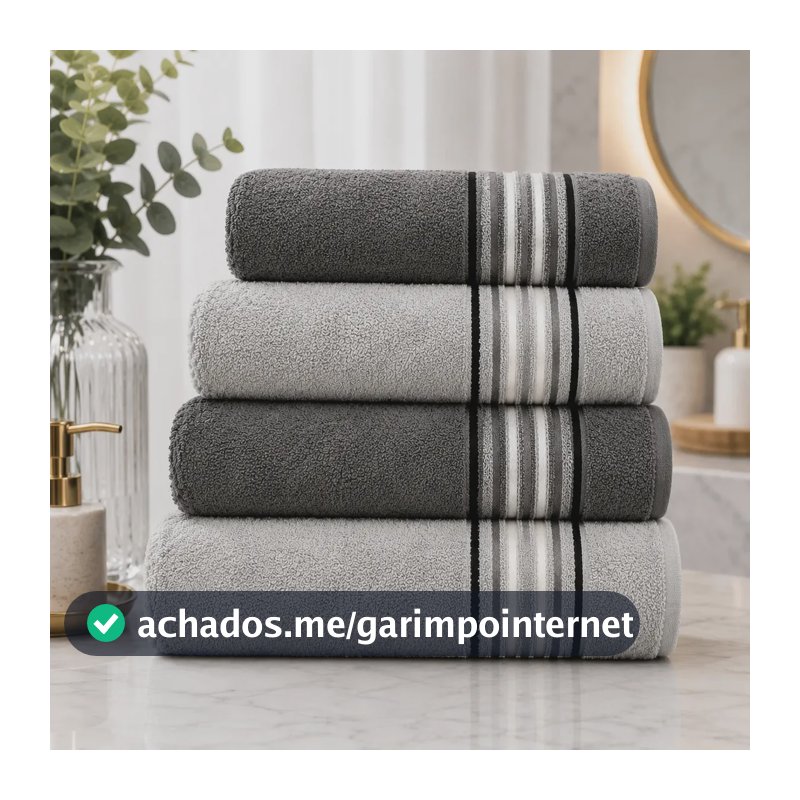 Jogo Toalha Banho Banhão Vitta 4pçs 400g Algodão Camesa