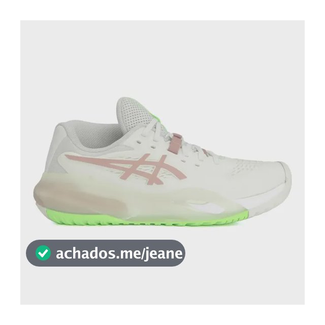 Tênis Asics Gel Resolution X - All Court Branco E Rosa