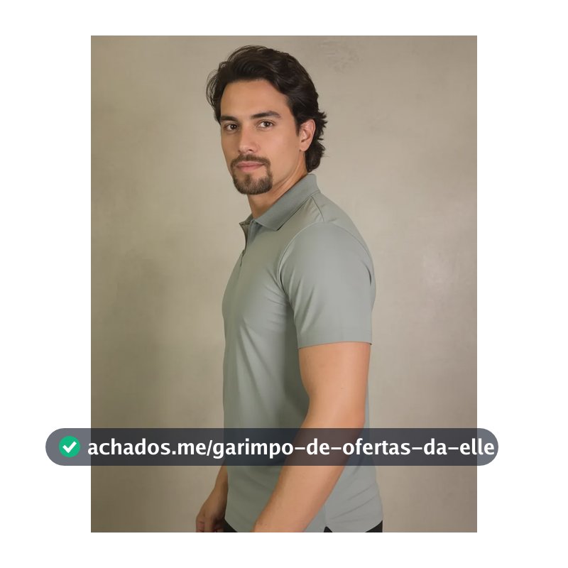Camisa Polo Masculina Tecido Tech Confortavel C/zíper Casual Verde G