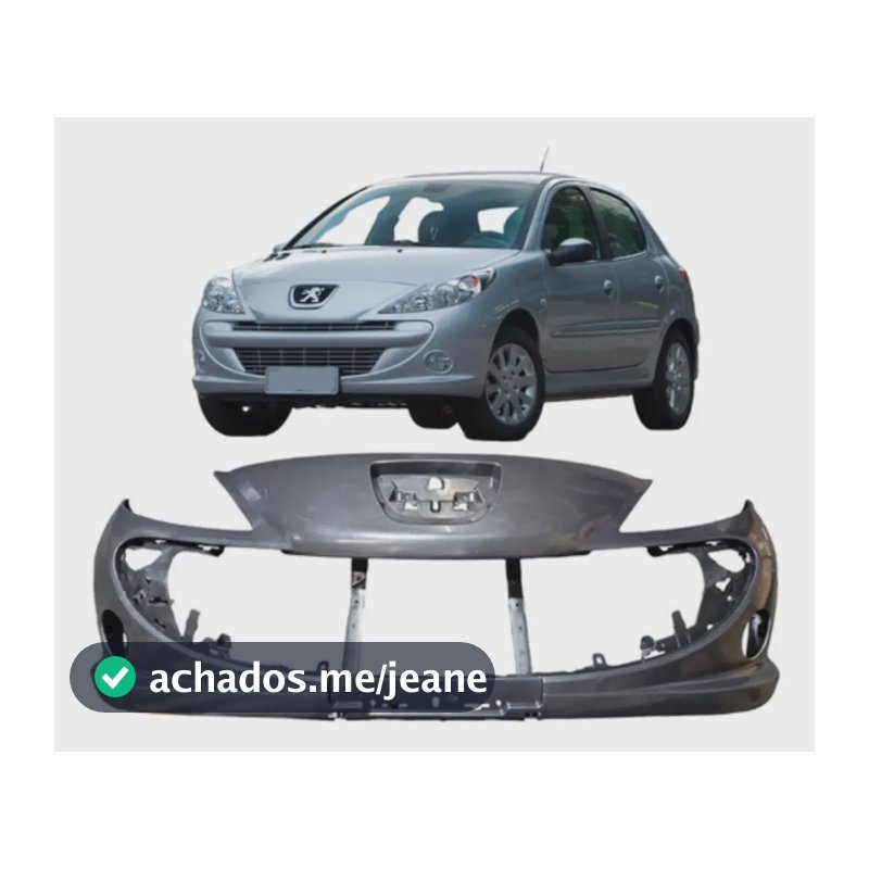 Parachoque Dianteiro Peugeot 207 08 E 2014 2015 Com Furo Sem Pintura