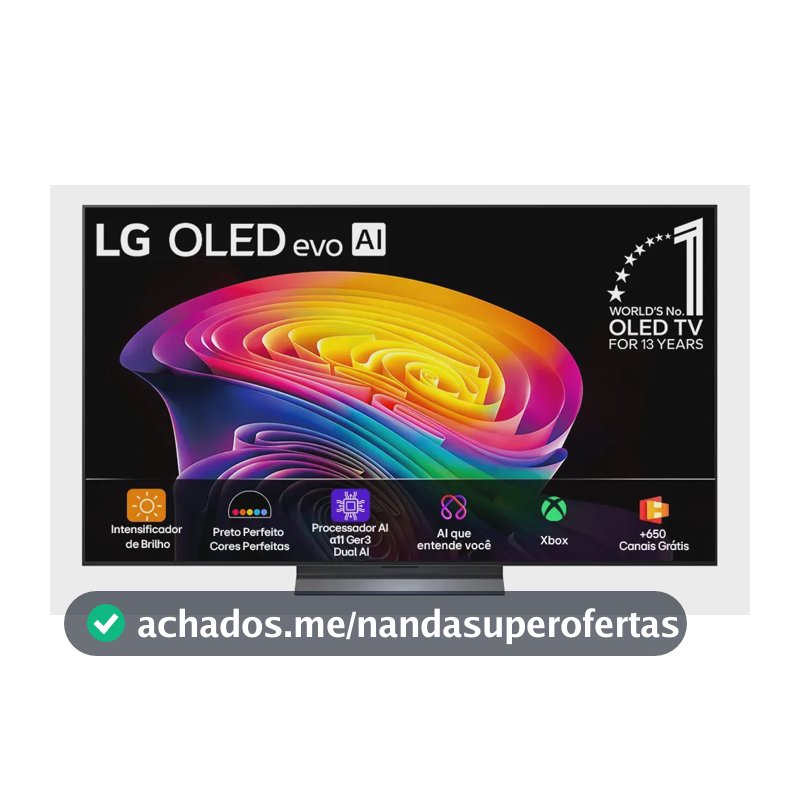 Smart TV LG OLED evo AI 4K C6 55 polegadas Webos26