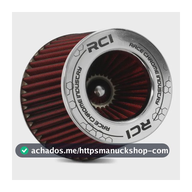 Filtro Ar Esportivo Duplo Fluxo Grande Cônico Universal Rc