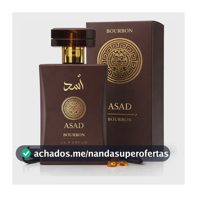 Perfume Árabe Asad Bourbon Original Masculino 100ml Isabelle
