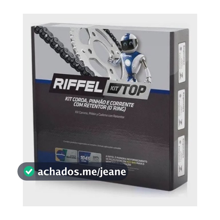 Kit Relação Riffel Cg 150/160 Titan Fan Start Cargo Mix Com Retentor Padrão Original - 2004 A 2025
