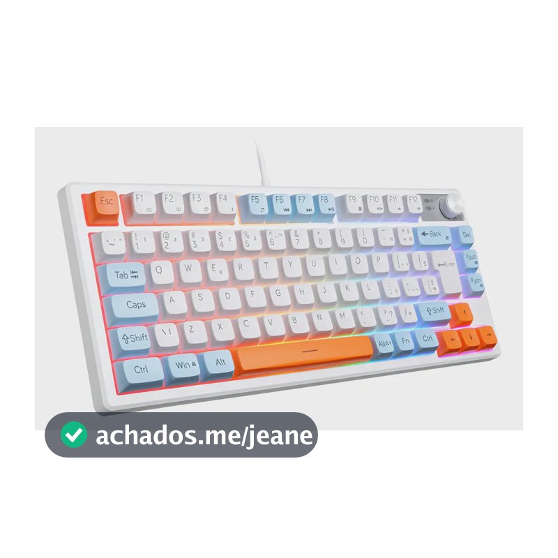 Teclado Gamer 75% Semi Mecanico Madset Knup Com Layout Abnt2 Anti-ghosting 19/12