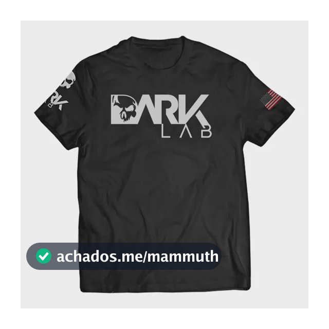 Camiseta Dry-fit  Preta Caveira Unisex Dark Lab