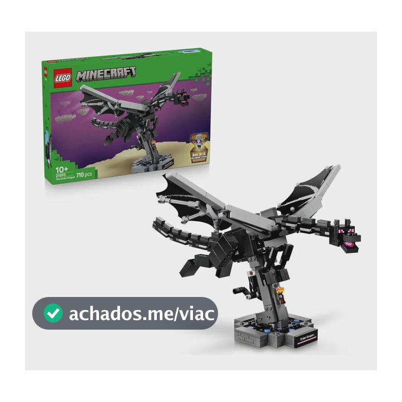 Blocos de montar LegoMinecraft 21595 710 peças em caixa