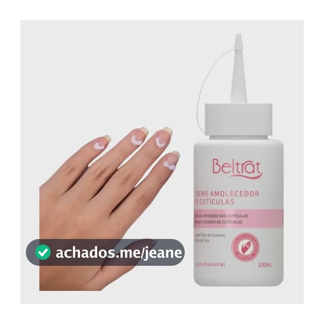 Creme Amolecedor Cuticulas Hidratante Profissional Beltrat