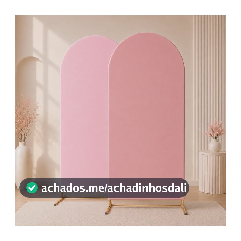 Capa 2,00x1,00 Para Painel Romano Veste Fácil Dupla Face Rosa/rose