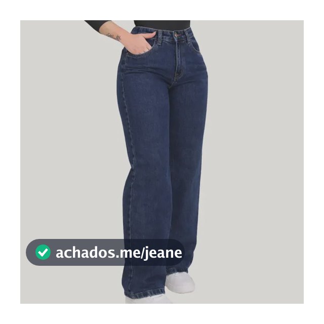 Calça  Wide Leg Juvenil Calca Jeans Feminina  Pantalona