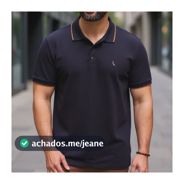 Masculino Reserva Polo Enxuto Friso Unico Preto Liso M