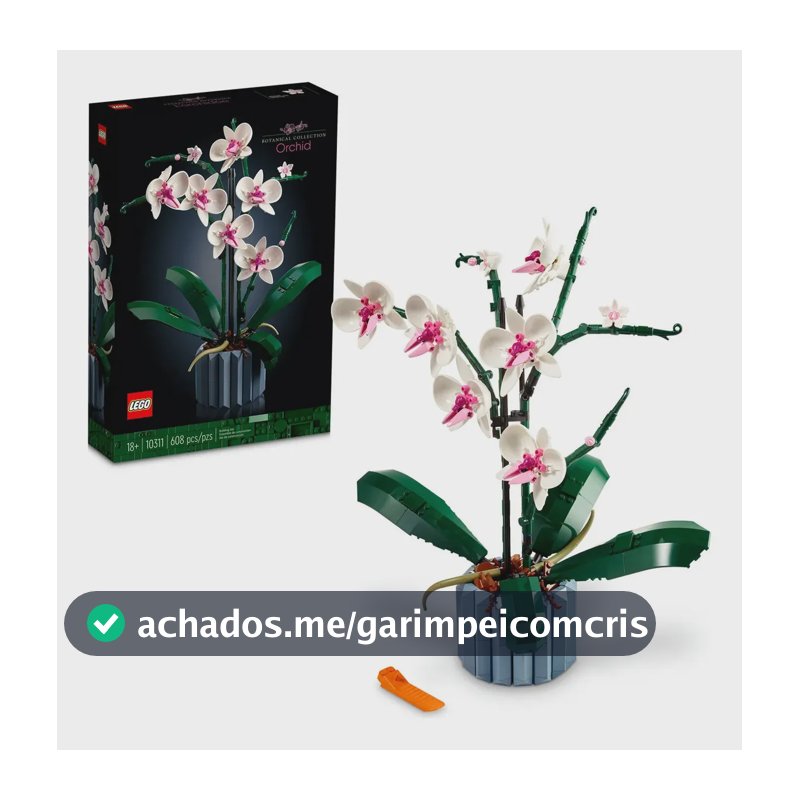 LEGO Botanicals Orquídea 10311; Kit de Construção de Plantas Decorativas