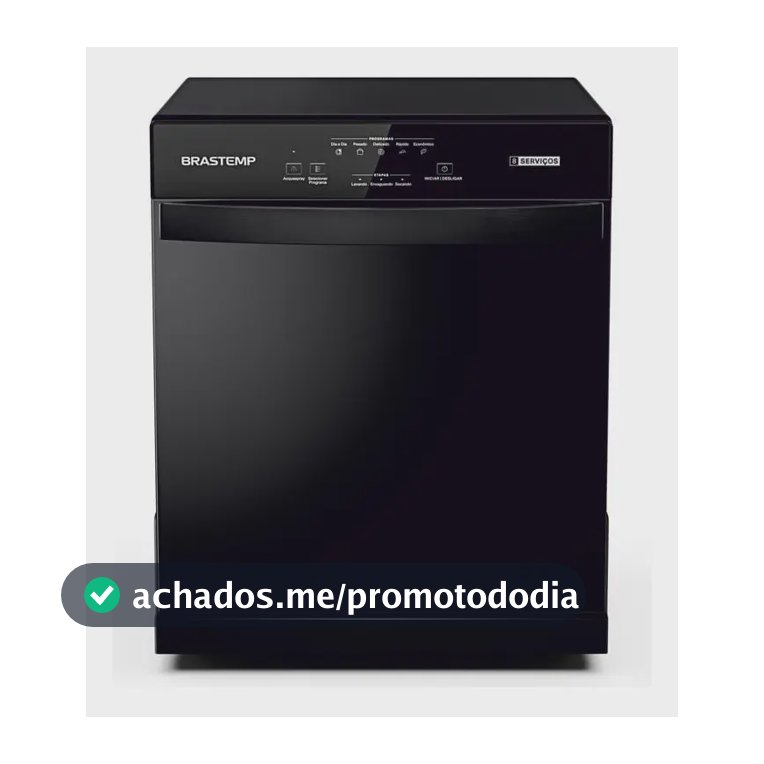 Lava Louças Brastemp 8 Serviços Preta - BLF08AE Preto