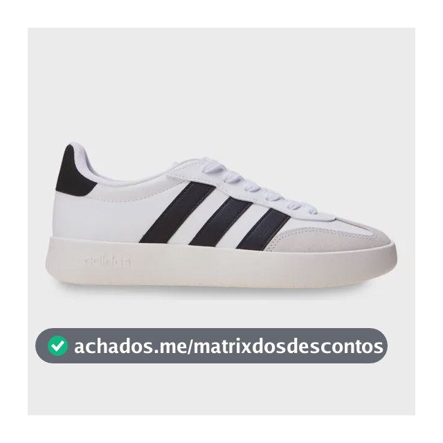 Tênis Masculino Barreda adidas Branco E Preto Liso 39 Br
