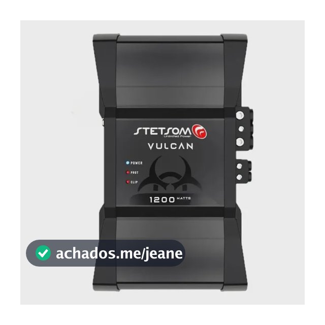 Amplificador Stetsom Vulcan 1200.1 Mono 1200W RMS para Som Automotivo
