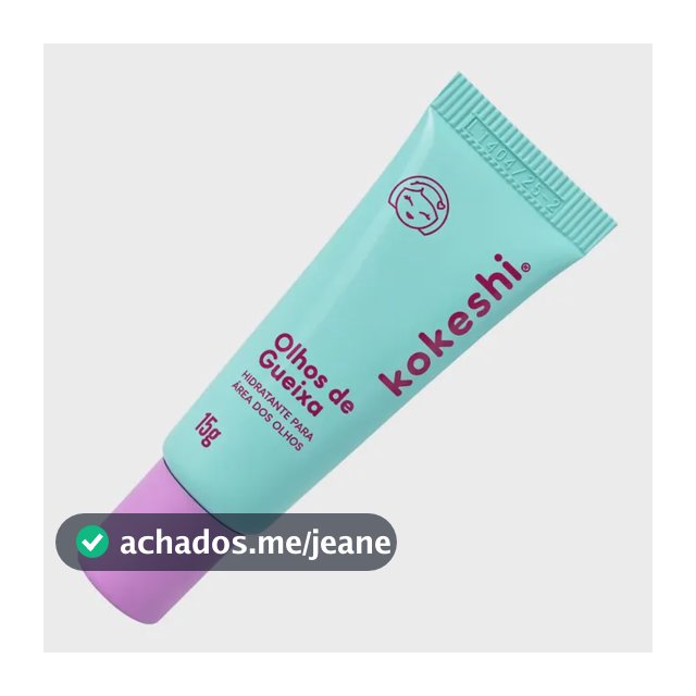 Hidratante Para Área Dos Olhos - Olhos De Gueixa Kokeshi 15g Para Todo tipo de pele Com Rosa Mosqueta Arroz e Pantenol