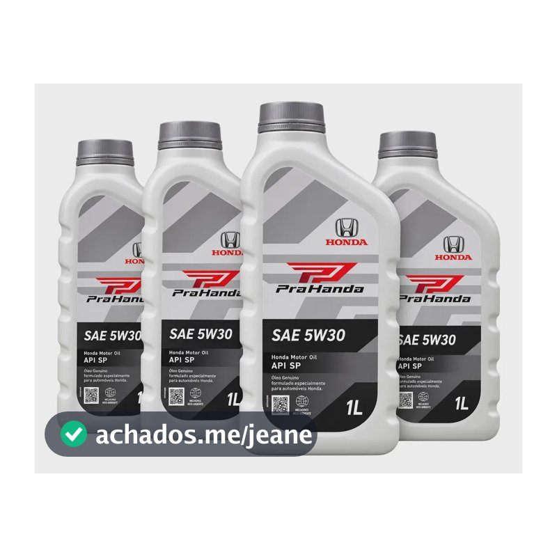 Kit 4 Óleo 5w30 Sintético Honda Civic City Crv Fit 2003 2021