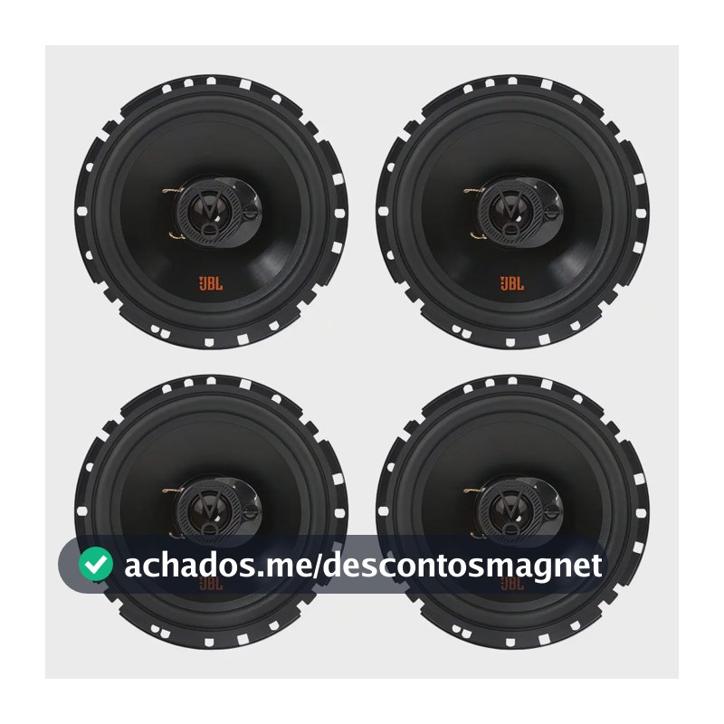 Kit 4 Falantes 6 Polegadas Jbl 6trfx55 Triaxial 220w 4 Ohms Cor Preto