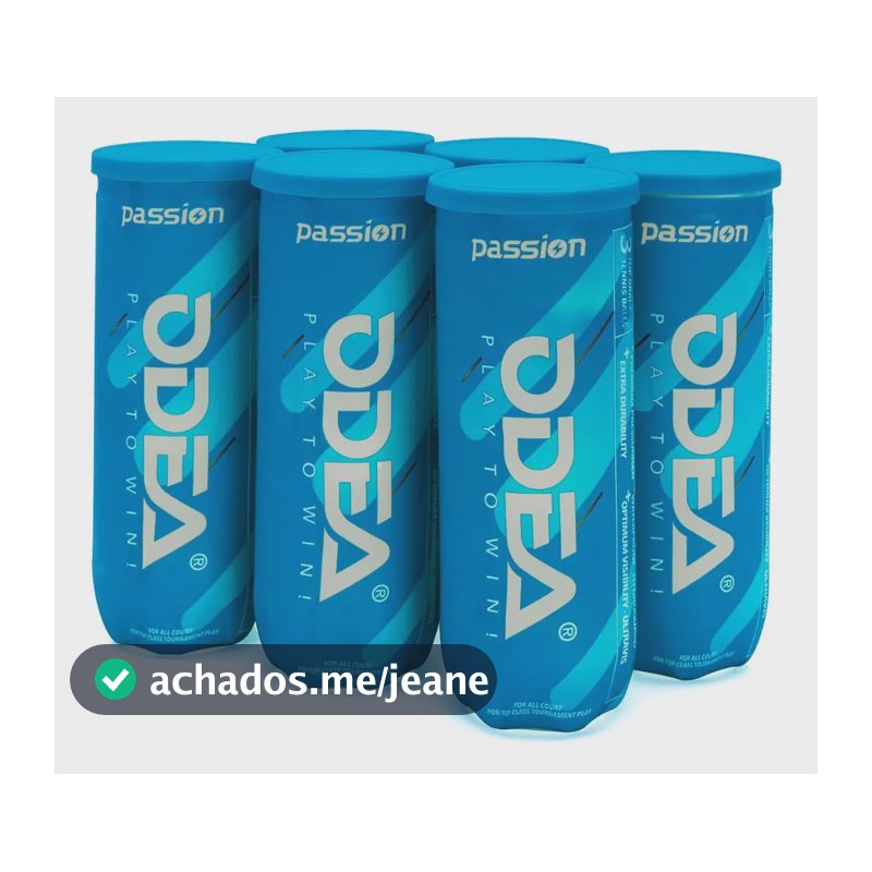 Bola De Tênis Odea Passion Edition Pack Com 06 Tubos
