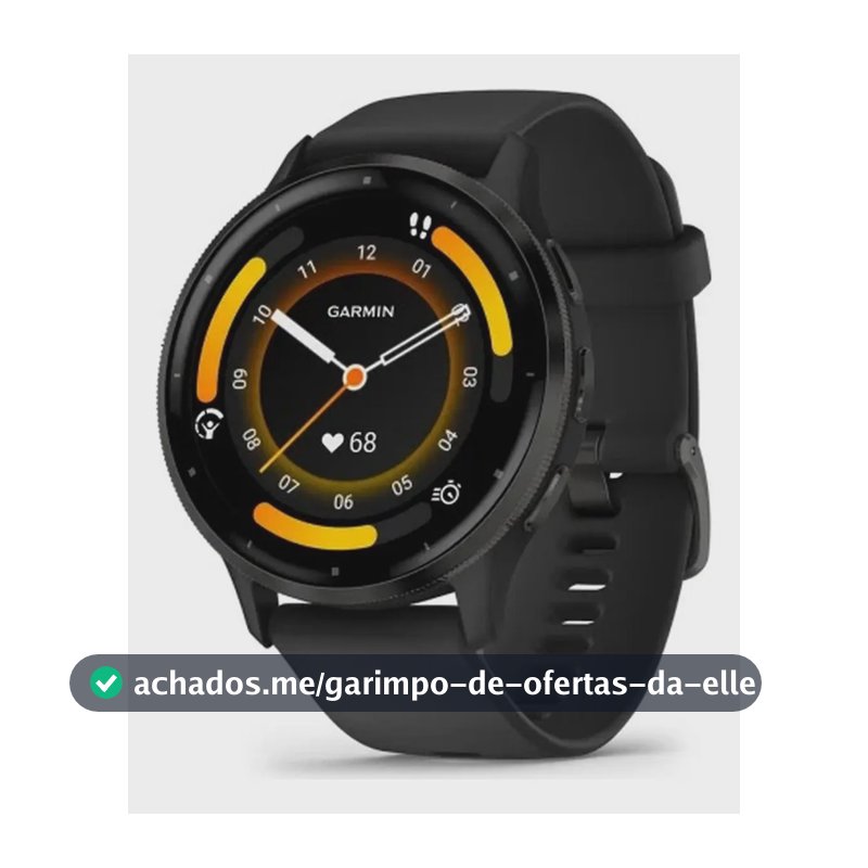 Relógio Smartwatch Garmin Venu 3 Preto 45mm Gps