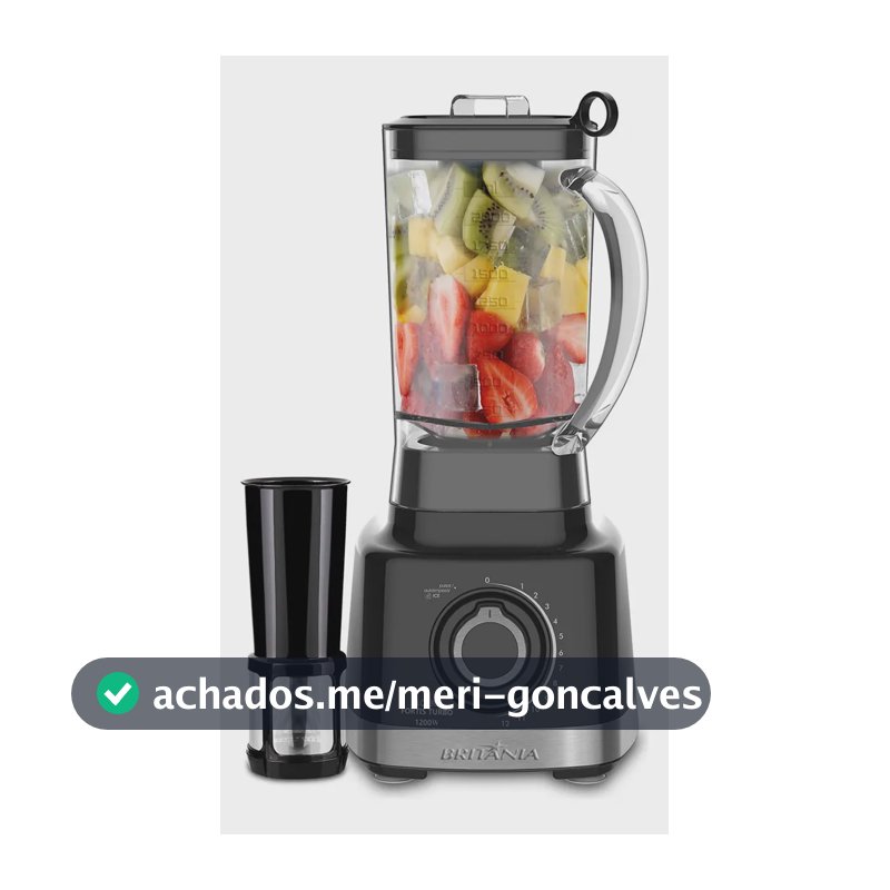 Liquidificador BLQ1300P Fortis Turbo 1400W Preto 3L Britânia