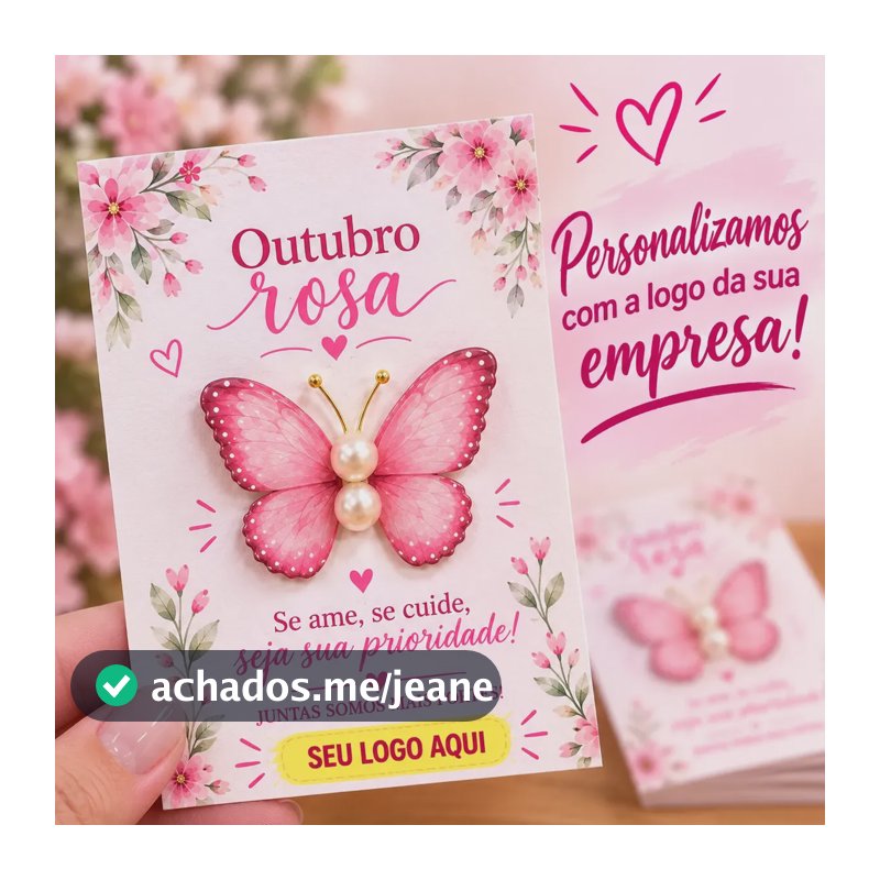 Kit 10 Un Lembrancinha/brinde Outubro Rosa