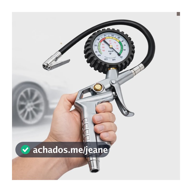 Calibrador De Pneus Profissional Com Manômetro 220 Psi 16bar