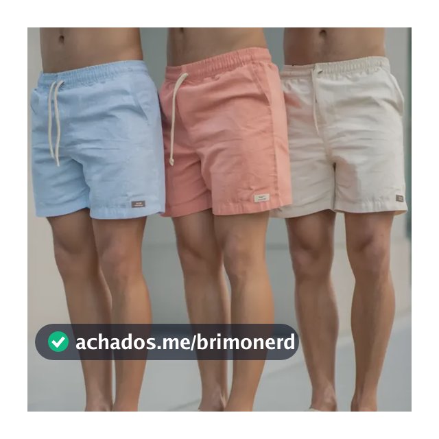 Kit 3 Short Masculino Mauricinho Linho Bermuda Praia Verão