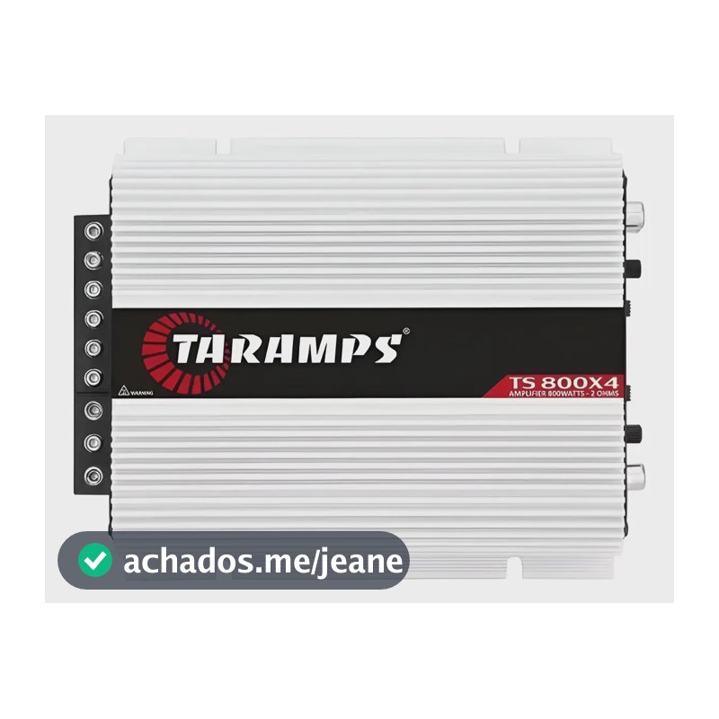 Modulo Amplificador Taramps Ds-800 X4 800w Rms Rca Ts 800x4 Prata