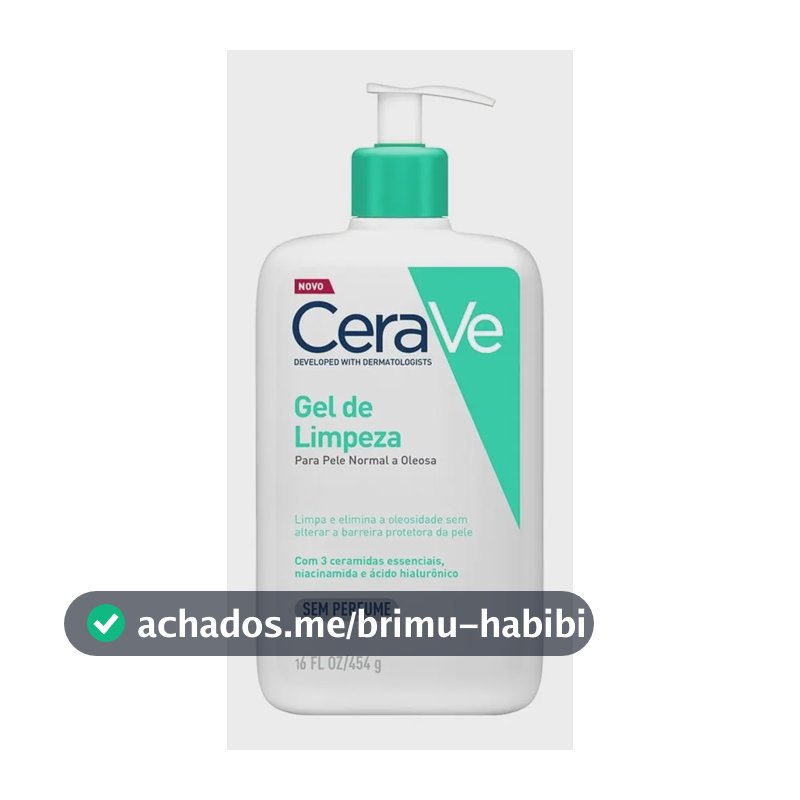 Gel De Limpeza Facial Para Pele Normal A Oleosa 454g Cerave