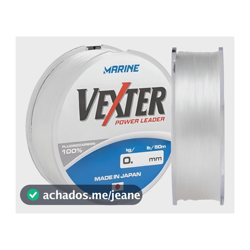 Linha Marine Sports Vexter Leader Fluorocarbon 0,33mm Branco