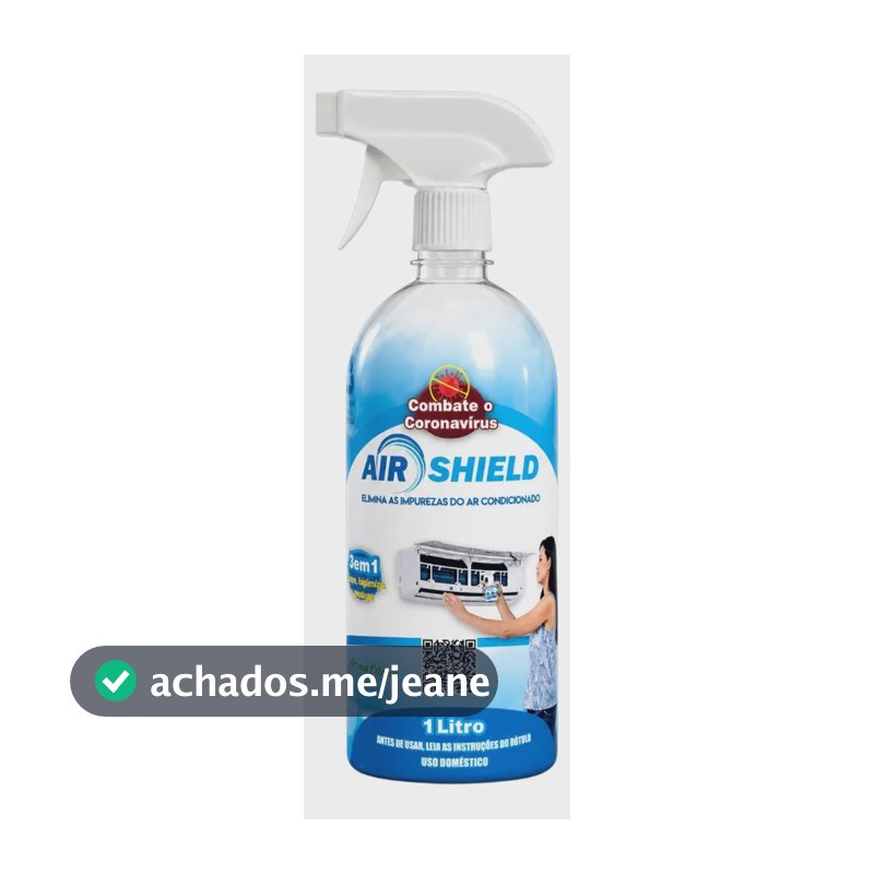 Air Shield Limpeza 1l Limpador Protetor Com Gatilho