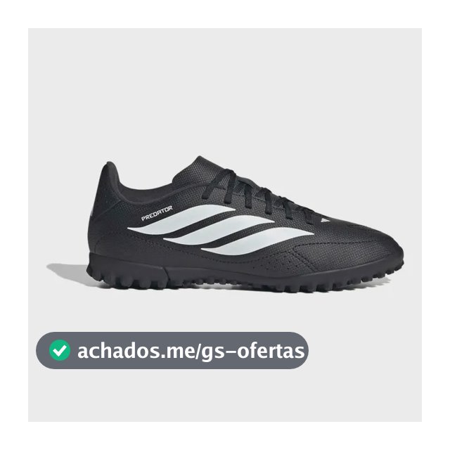 Chuteira Society Juvenil Predator Essentials 26.5 adidas Preto 31 Br