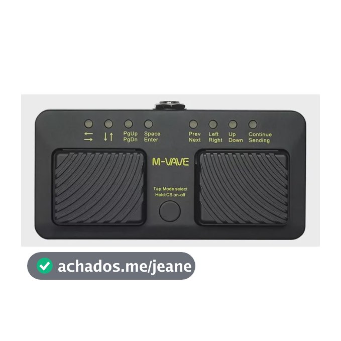 M-Vave Cube Turner Pro Pedal de giro de página sem fio preto
