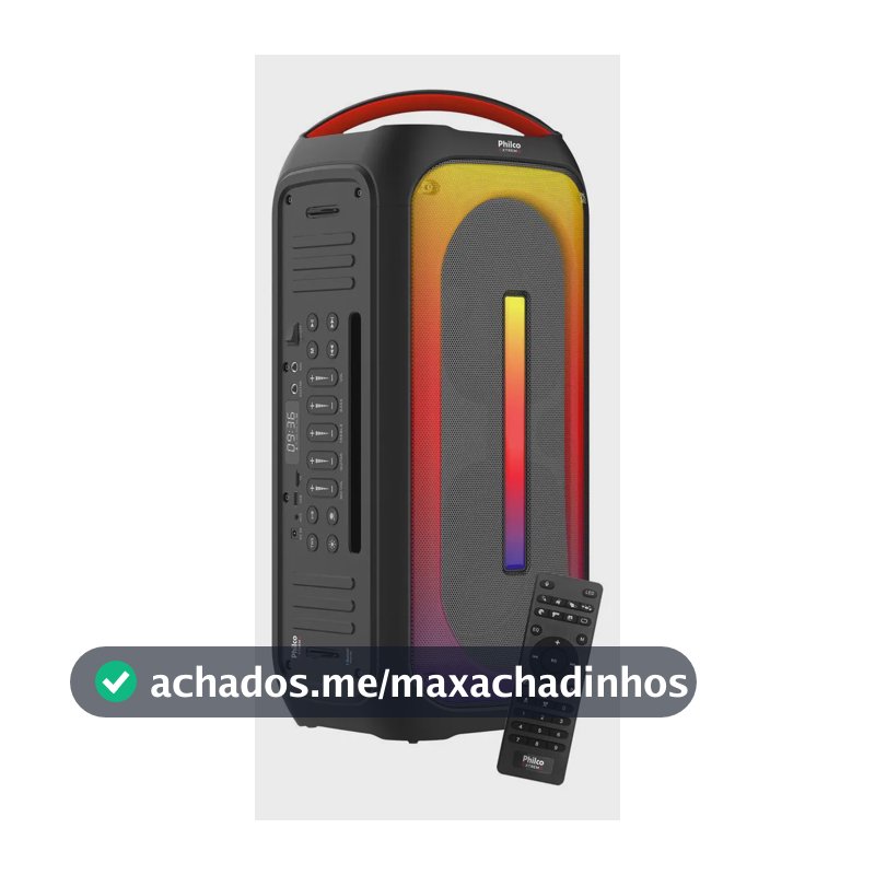 Caixa de Som PCX6700 Amplificada 650W de Potência Ex Bass Philco